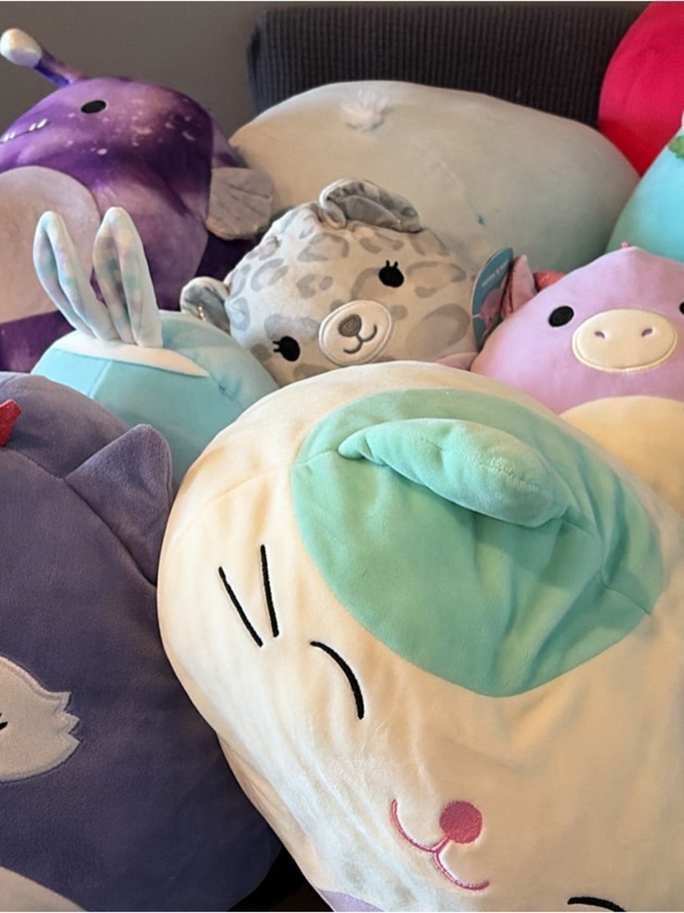 Squshmallows Plush Animal Pillow - S, M, L and XL sizes.